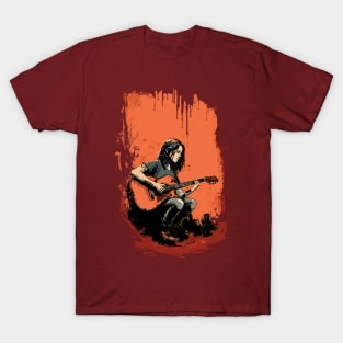 Girl playing the guitar T-Shirt